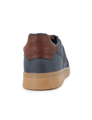 Deportivos tenis suela caramelo bordados hombre azul marino