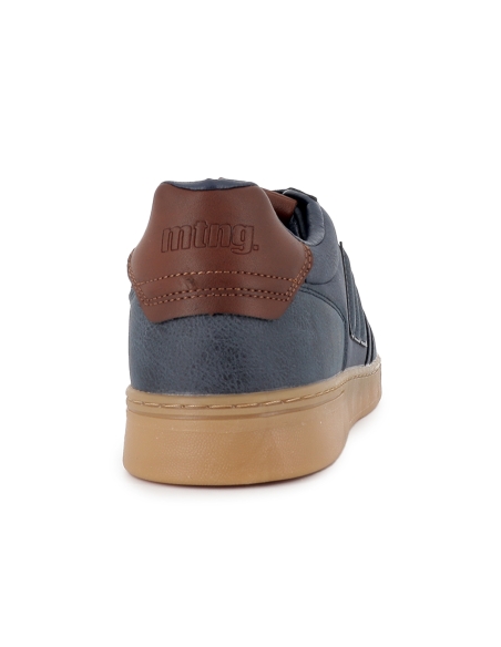 Deportivos tenis suela caramelo bordados hombre azul marino