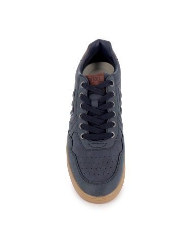 Deportivos tenis suela caramelo bordados hombre azul marino