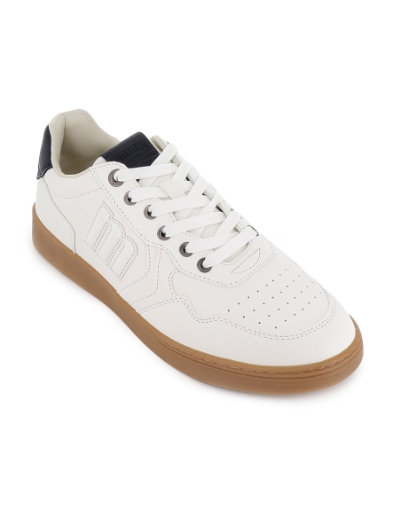 Deportivos tenis suela caramelo bordados hombre blancos