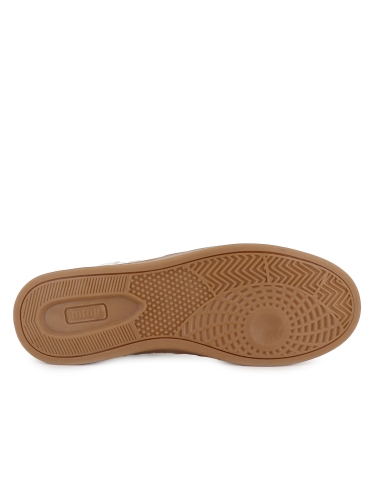 Deportivos tenis suela caramelo bordados hombre blancos