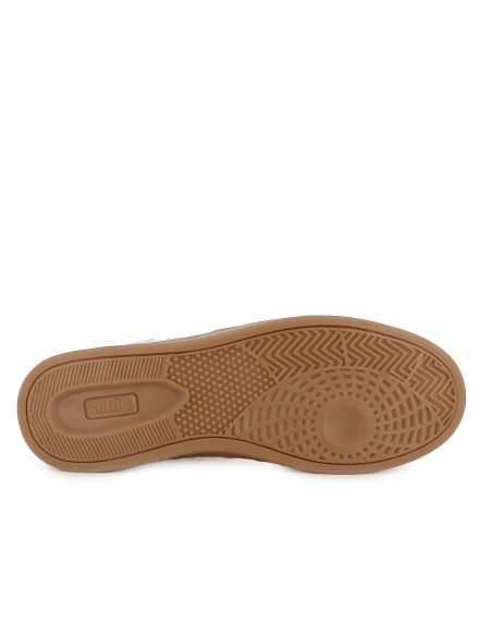 Deportivos tenis suela caramelo bordados hombre blancos