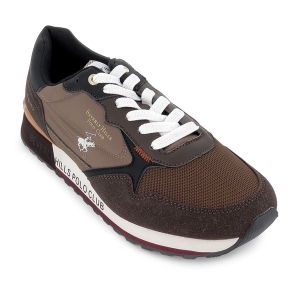 Deportiva nylon piso running estabilizador cordon hombre marron 2
