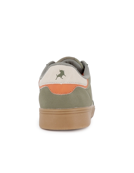 Deportivo textil casual diseño contrastes hombre kaki