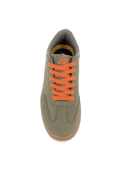 Deportivo textil casual diseño contrastes hombre kaki