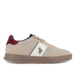 Deportivas contraste cordones y suela caramelo hombre beige