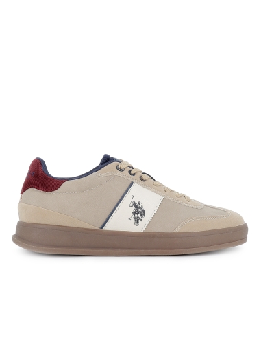 Deportivas contraste cordones y suela caramelo hombre beige
