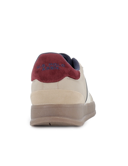 Deportivas contraste cordones y suela caramelo hombre beige