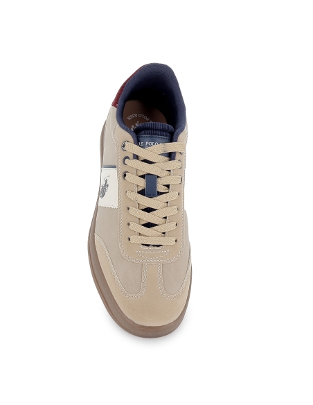 Deportivas contraste cordones y suela caramelo hombre beige