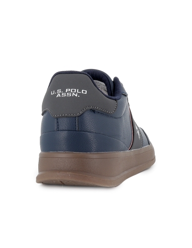 Deportivas cordones y suela caramelo hombre azul