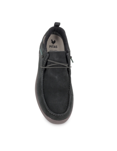 Wallabi casual serraje cordones elásticos hombre gris