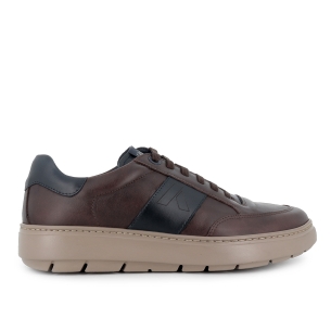 Zapato cordones piel con plantilla adaptable hombre marron