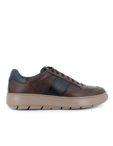 Zapato cordones piel con plantilla adaptable hombre marron