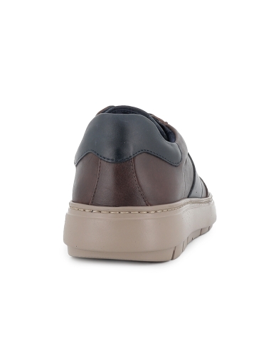 Zapato cordones piel con plantilla adaptable hombre marron