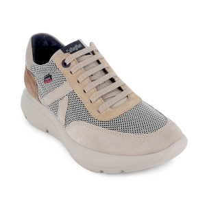 Deportivo piel y nylon suela amortiguadora hombre camel 2