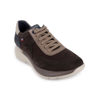 Deportivo piel y nylon suela amortiguadora hombre camel 2