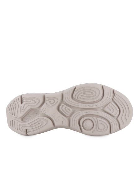 Deportivo piel y nylon suela amortiguadora hombre camel