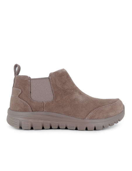 Botin chelsea vegano, comodo y transpirable mujer marron
