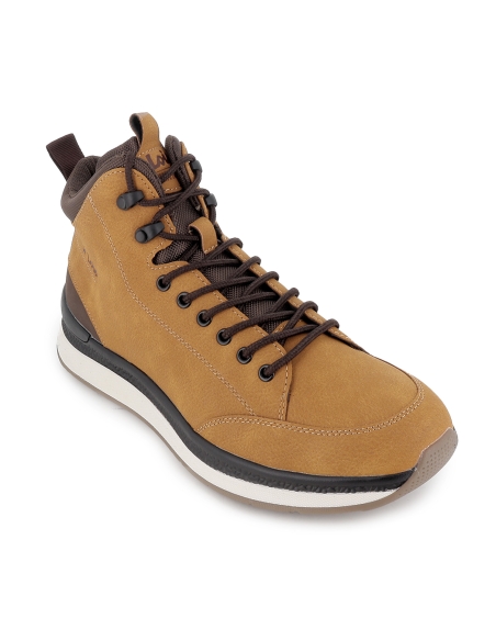 Bota cordon y tobillo reforzado plantilla comoda hombre amarillo