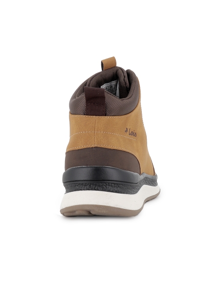 Bota cordon y tobillo reforzado plantilla comoda hombre amarillo