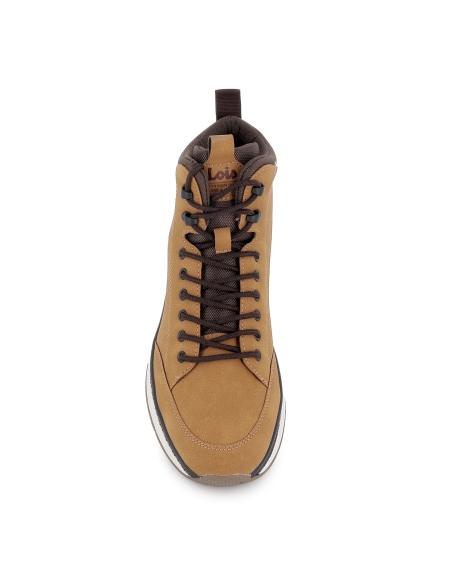 Bota cordon y tobillo reforzado plantilla comoda hombre amarillo