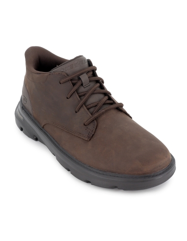 Bota cordones piel transpirable Slip-Ins hombre marron
