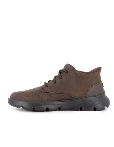 Bota cordones piel transpirable Slip-Ins hombre marron