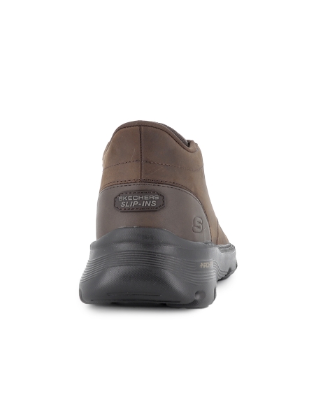Bota cordones piel transpirable Slip-Ins hombre marron