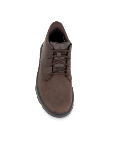 Bota cordones piel transpirable Slip-Ins hombre marron