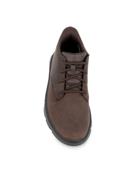 Bota cordones piel transpirable Slip-Ins hombre marron