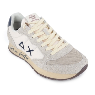 Deportivas running combi serraje y nylon vintage hombre natural 2