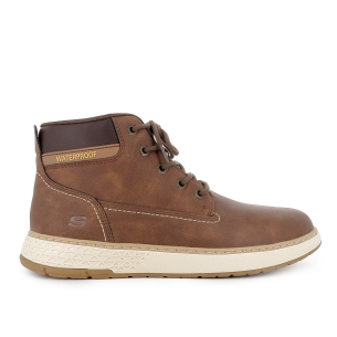Bota elegante cordones hombre marron