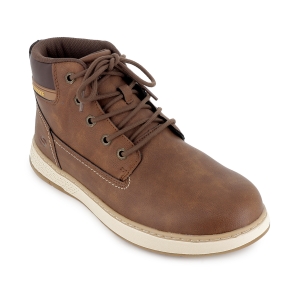 Bota elegante cordones hombre marron 2