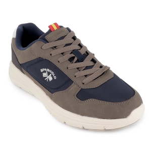 Deportiva casual nylon ultraligero cordones hombre azul 2