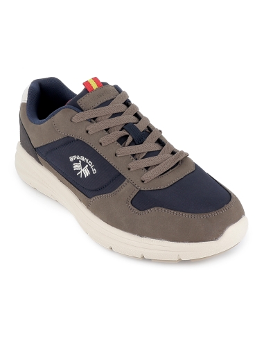 Deportiva casual nylon ultraligero cordones hombre azul