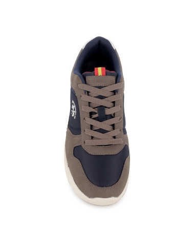 Deportiva casual nylon ultraligero cordones hombre azul