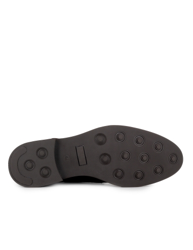 Zapato de cordones piel serraje estilo vestir hombre marron