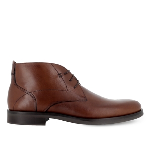 Bota cordones piel estilo vestir hombre cuero
