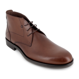 Bota cordones piel estilo vestir hombre cuero 2