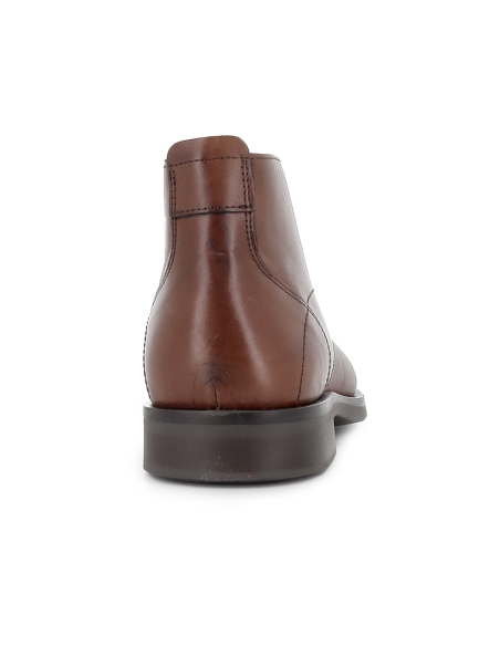 Bota cordones piel estilo vestir hombre cuero