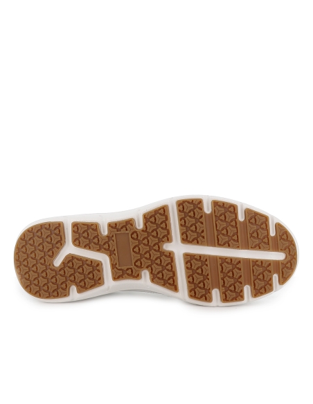 Deportiva casual napa PU ultraligero cordones hombre blanco