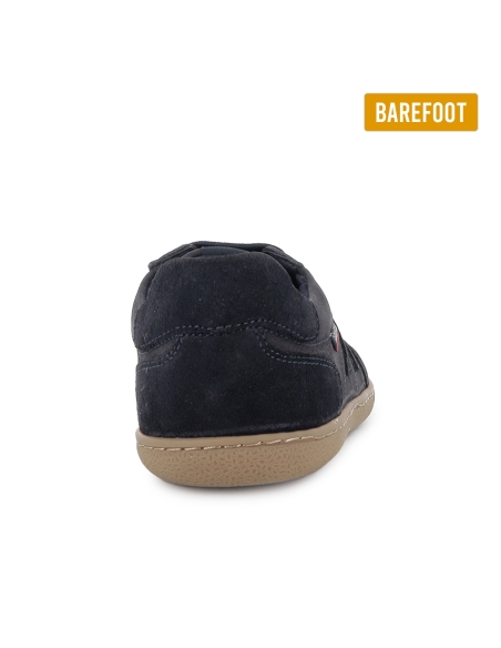 Deportiva barefoot piel hidrofuga planta extraible hombre azul