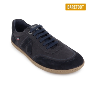 Deportiva barefoot piel hidrofuga planta extraible hombre azul 2