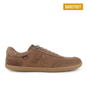 Deportiva barefoot piel hidrofuga planta extraible hombre marron