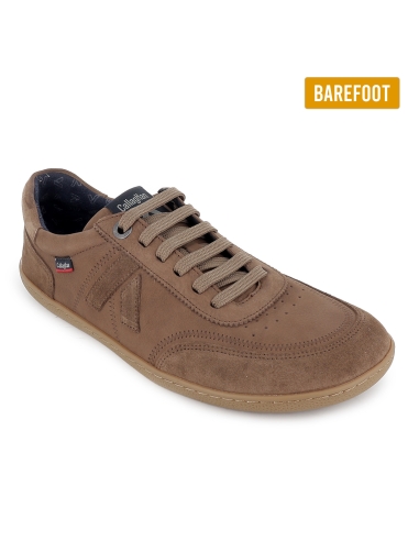 Deportiva barefoot piel hidrofuga planta extraible hombre marron