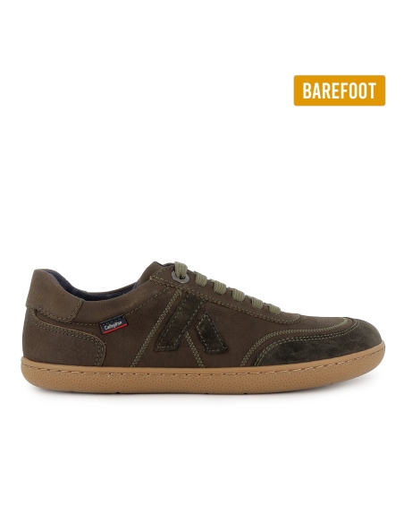 Deportiva barefoot piel hidrofuga planta extraible mujer verde