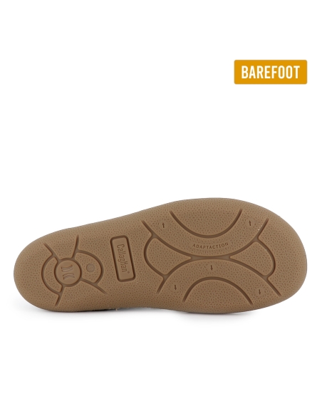 Deportiva barefoot piel hidrofuga planta extraible mujer verde