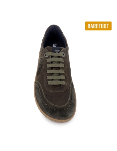 Deportiva barefoot piel hidrofuga planta extraible mujer verde