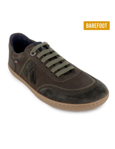 Deportiva barefoot piel hidrofuga planta extraible mujer verde