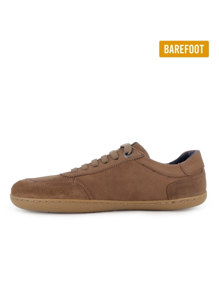 Deportiva barefoot piel hidrofuga planta extraible mujer marron